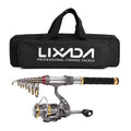 Carbon Fiber Telescopic Fishing Rod Reel Combo with Carrier Bag U632