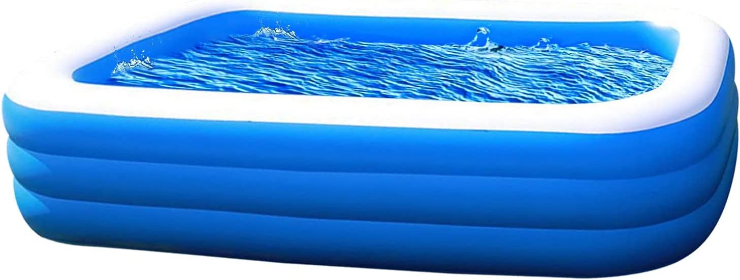 Inflatable Family Swimming Pool, 120" x 72" x 22" S637