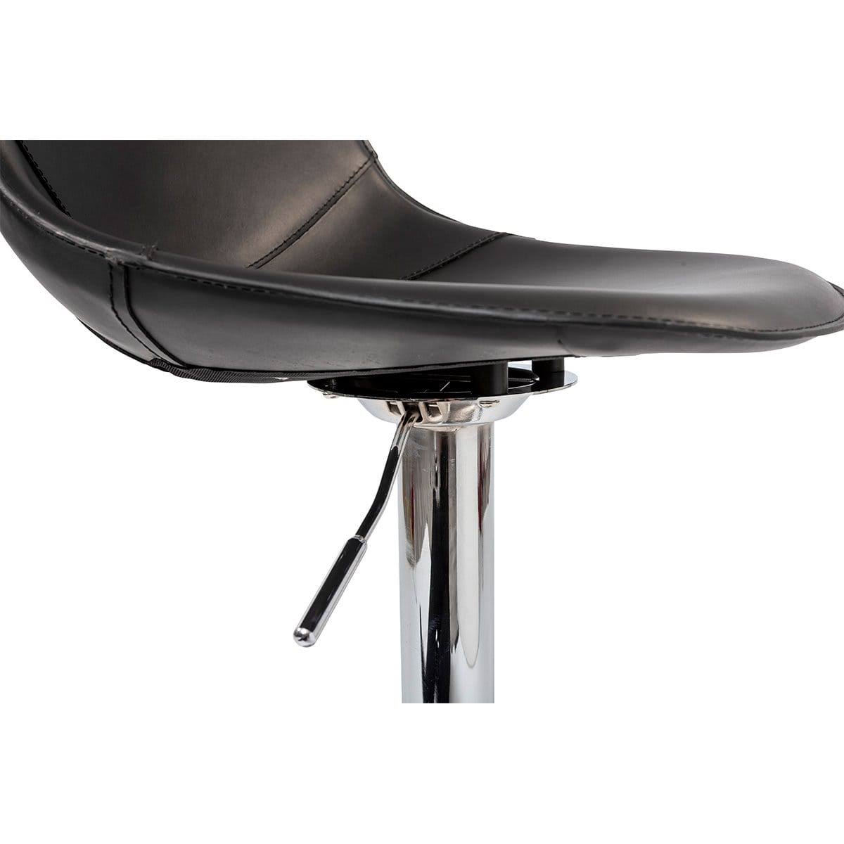 Black Adjustable Swivel Bar Stool U35148