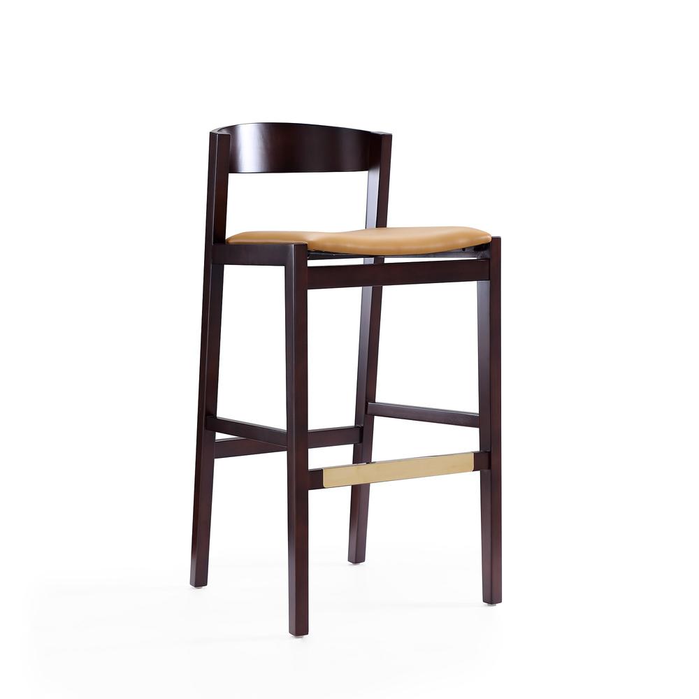 Faux Leather Barstool in Camel (Set of 3) H261