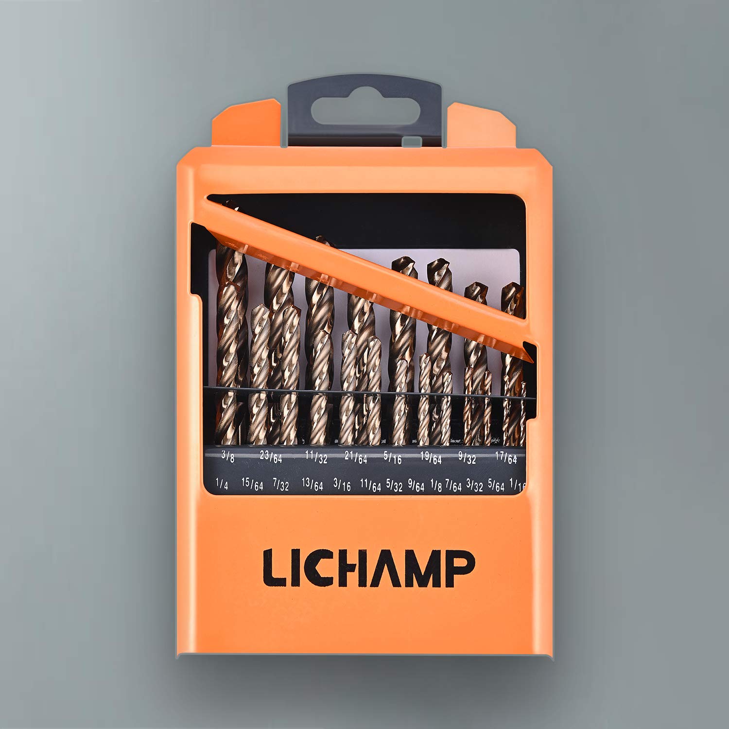 21PCS HSS Cobalt Drill Bits Set 1/16 to 3/8 Three Flute Y3145