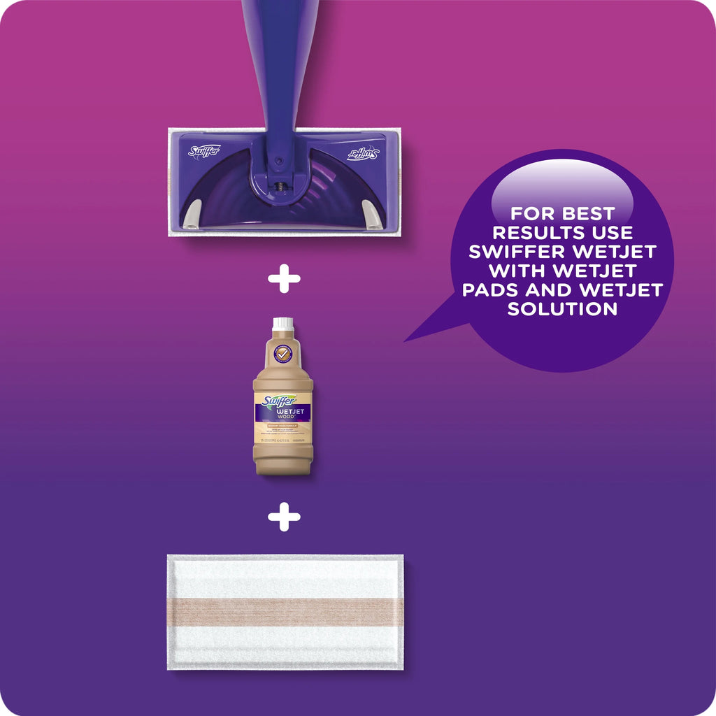 Wood Mop Starter Kit with Pads and Floor Cleaning Solution N447
