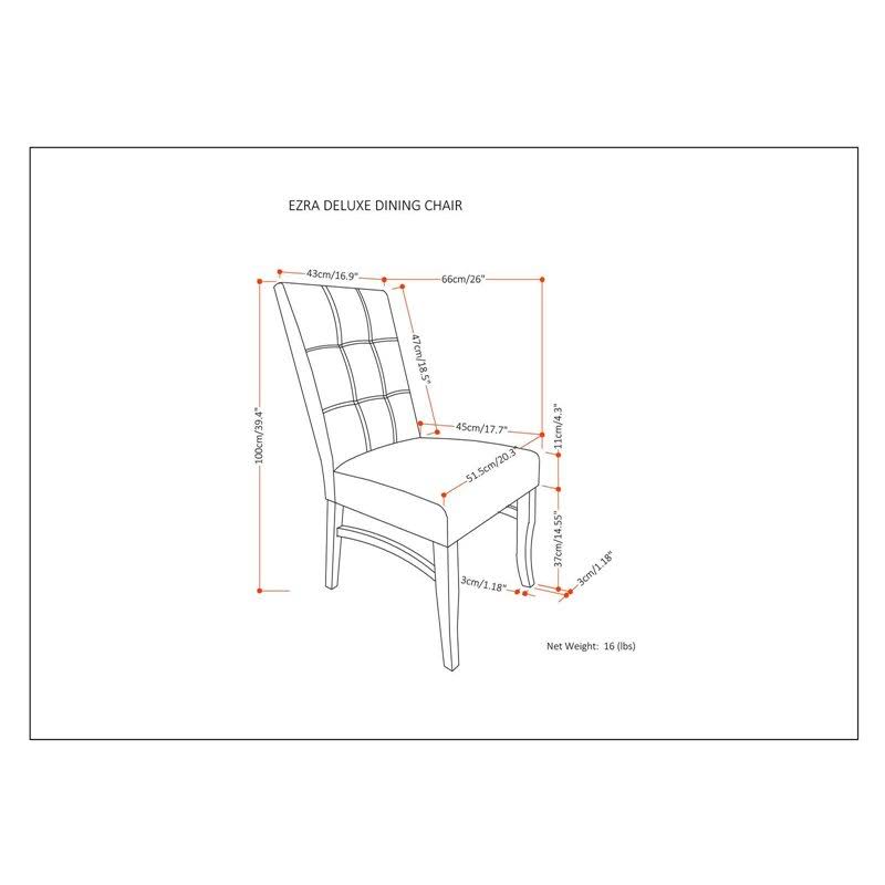Fabric Dining Chair in Light Mocha (Set of 2) Y198