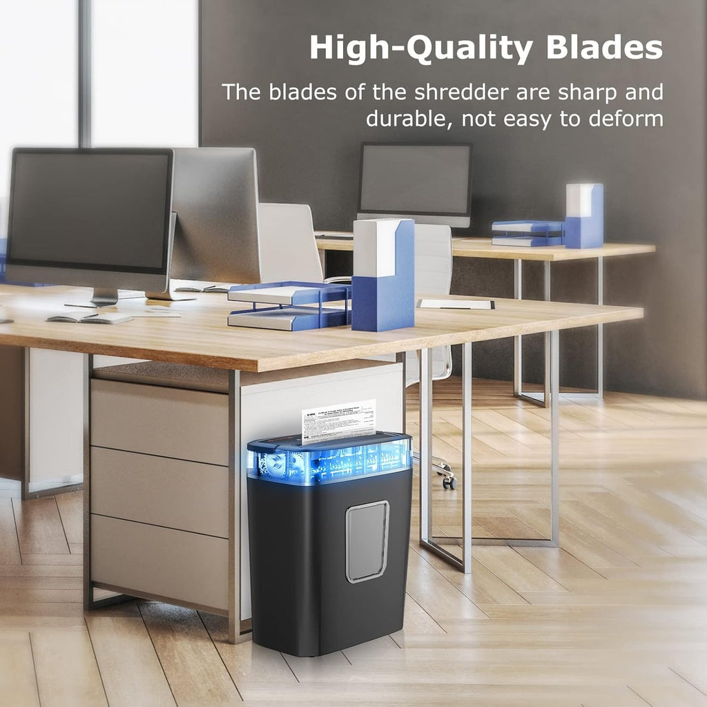 8-Sheet Crosscut Paper Shredder with 4.2 Gallon Wastebasket, Pack of 2 M59755