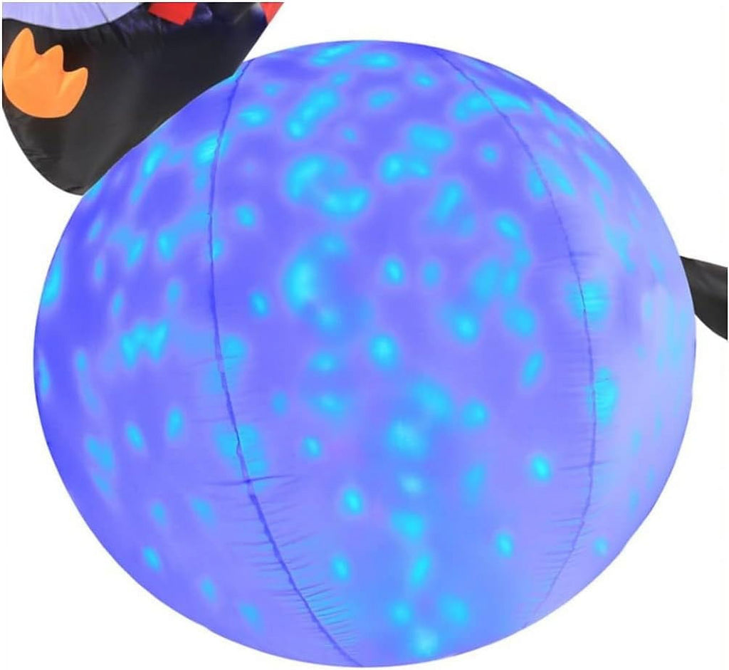 6 Foot Inflatable Penguins With Swirling Lights O610