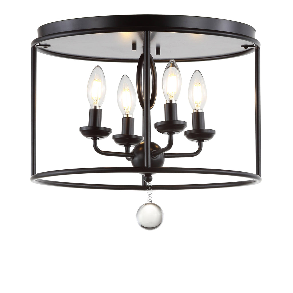 Oil Rubbed Bronze Metal LED Flush Mount A2886