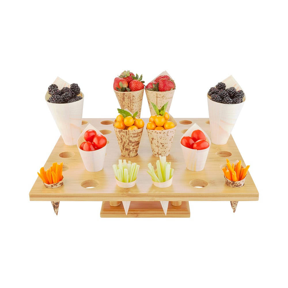36 Slots Bamboo Cone Stand Z4562
