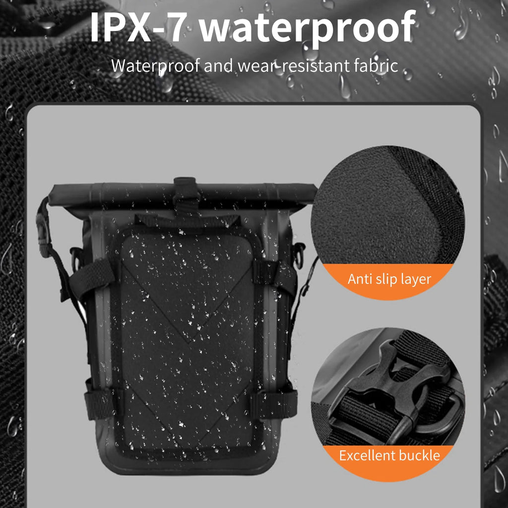 Motorcycle Frame Bag Motorbike Side Bag Full Waterproof 8L Motorcycle Bag X7426