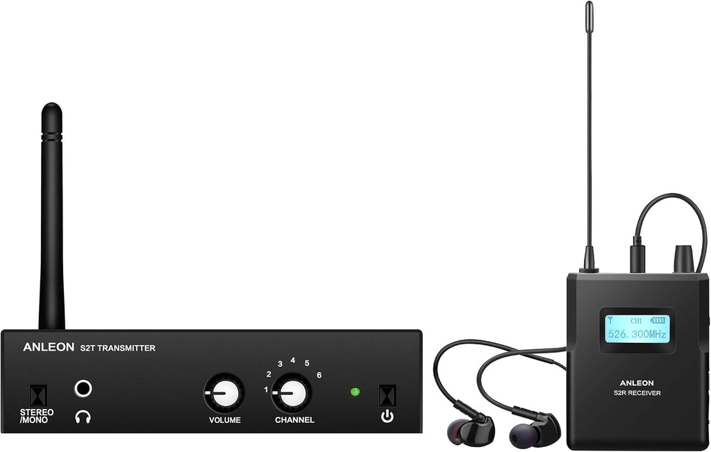 UHF Stereo Wireless Monitor System In-ear System V4198