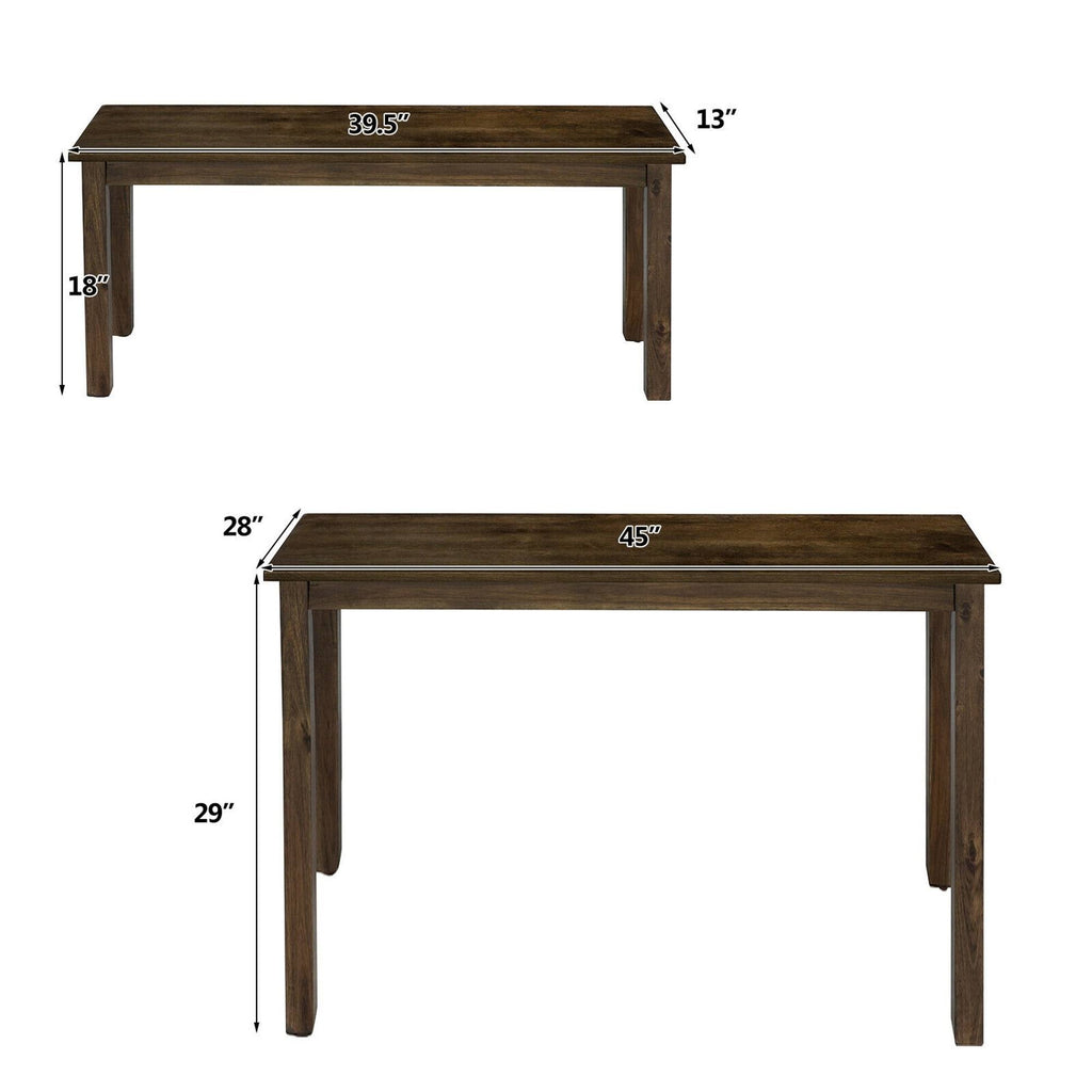 3pcs Dining Table with 2 Benches O234120