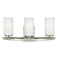 3-Light Brushed Nickel Bath Light E8504