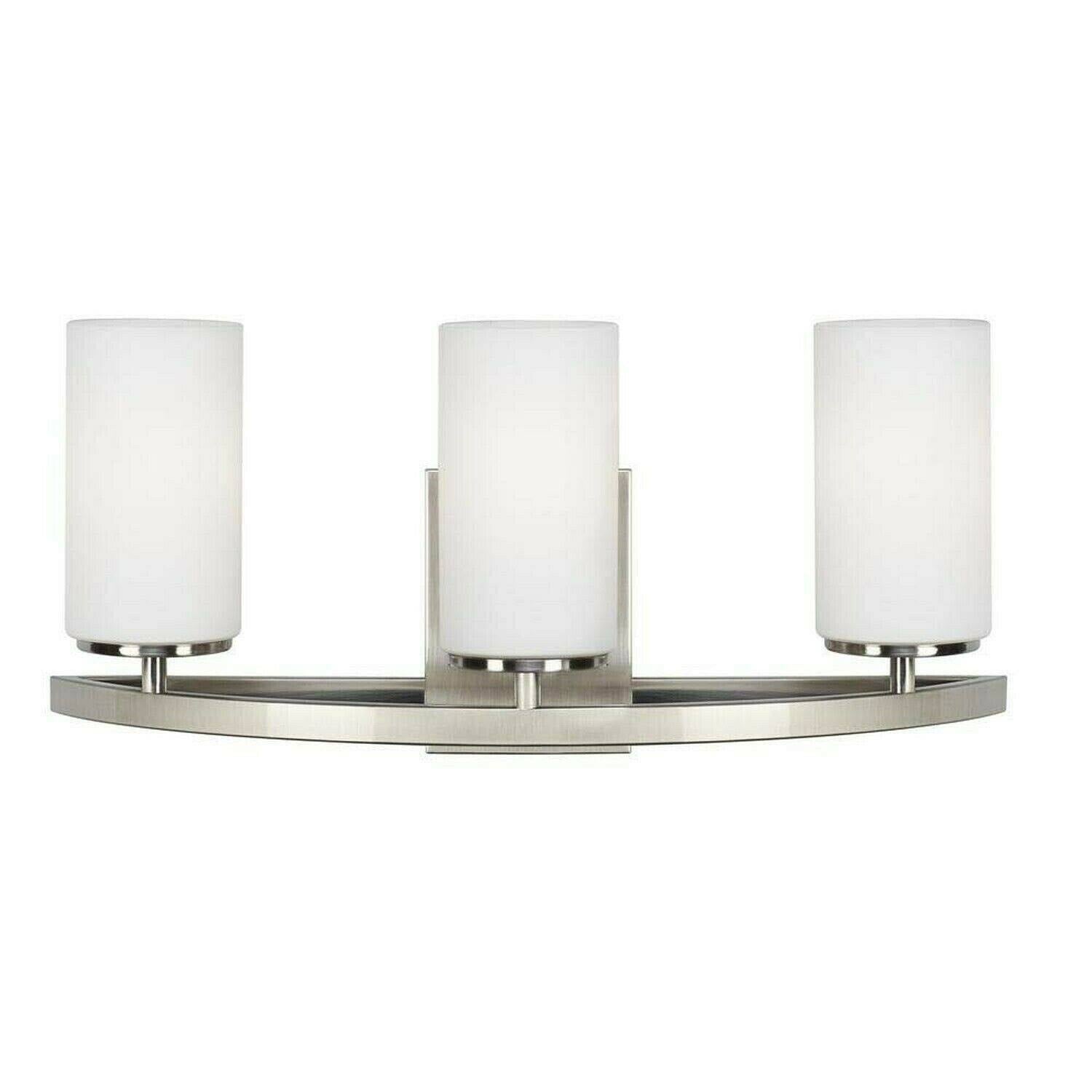 3-Light Brushed Nickel Bath Light E8504