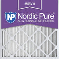 18x18x2 Pleated MERV 8 AC Furnace Air Filters Qty 12 I473433