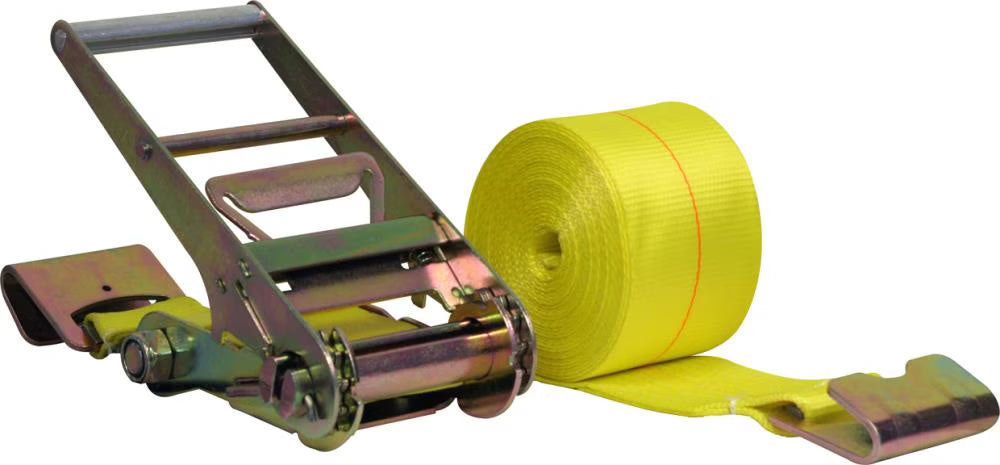 4" x 30' x 15,000 lbs Ratchet Tie Downs with Flat Hooks F6224