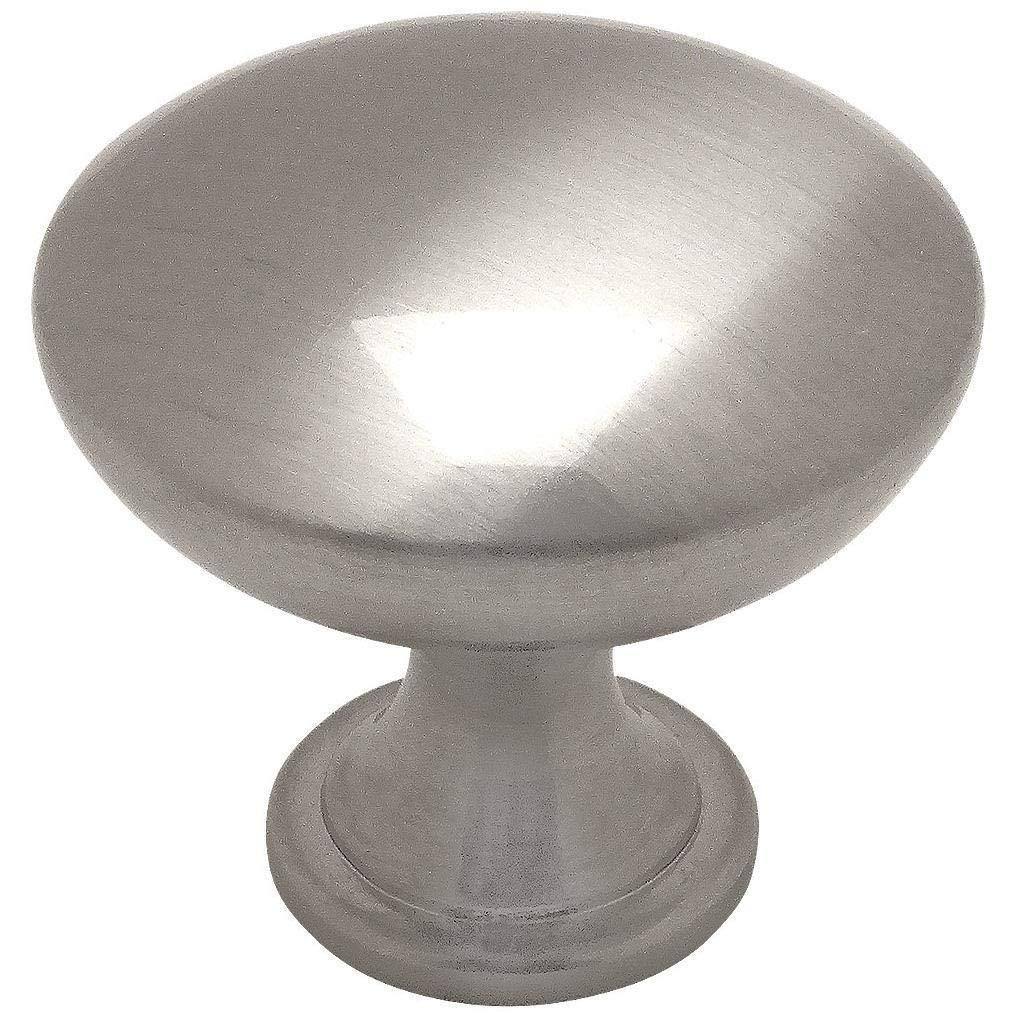 Satin Nickel Round Cabinet Hardware Knob - 50 Pack P660