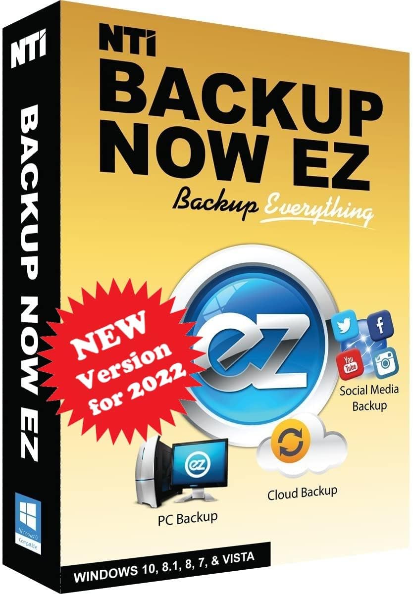 Backup Now EZ 7 (3 Computers) PC Backup Software P681