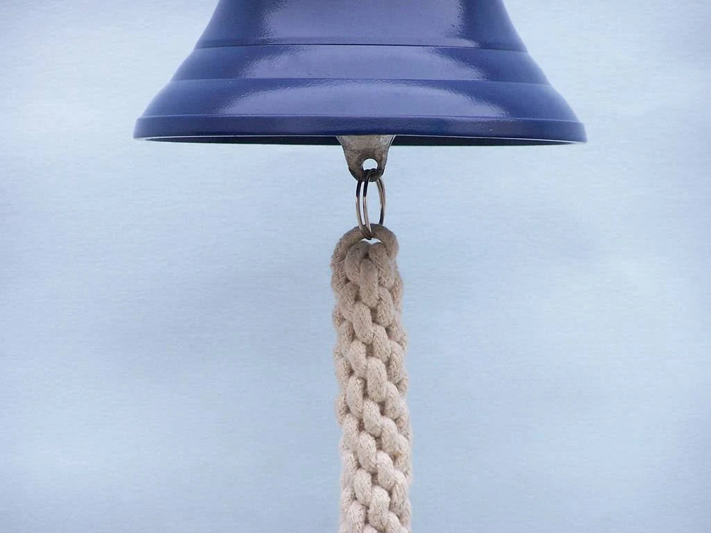 Solid Brass Hanging Ships Bell 11 inch O2677