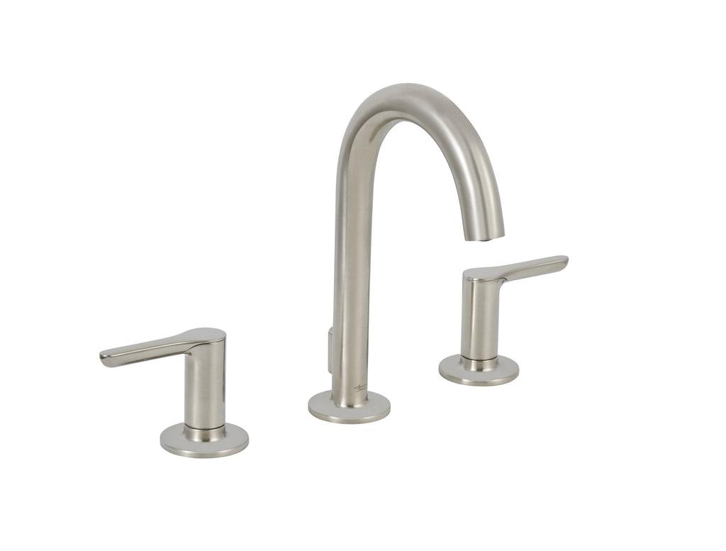 Brushed Nickel Widespread Bathroom Faucet with Knob Handles I665597