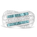 14k White Gold Diamond Band Ring Y1098