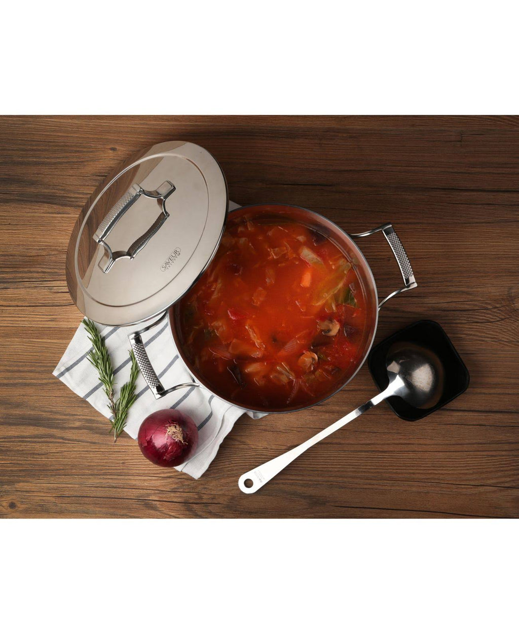 6 qt. Tri-Ply Stainless Steel Stock Pot with Lid U700717