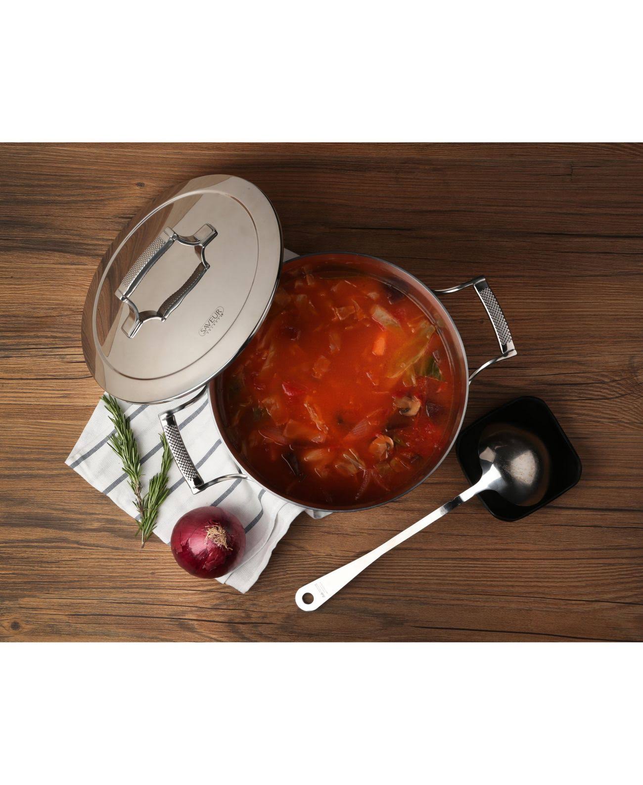 6 qt. Tri-Ply Stainless Steel Stock Pot with Lid U700717