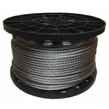 1/4 inch Stainless Steel Aircraft Cable Wire Rope 7x19 Type 316 (900 Feet) R594