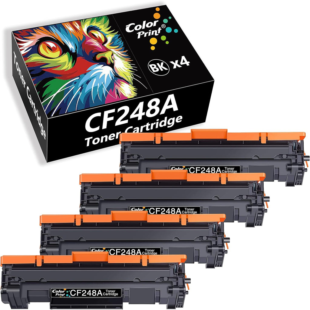 4-Pack Black Toner Cartridge for HP 48A Printer T45914