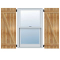 Rough Sawn Western Red Cedar Board-n-Batten Shutters T15965