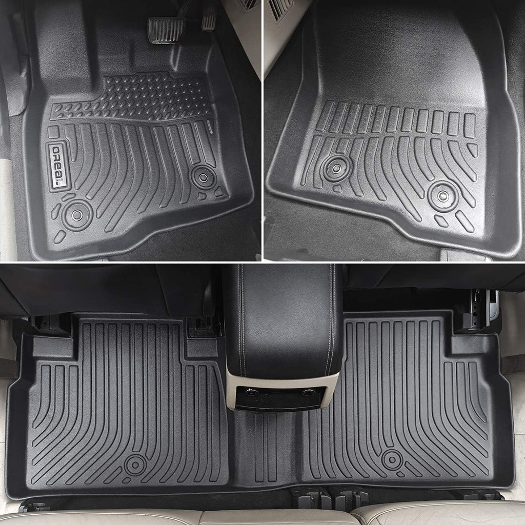 Black Floor Mats Liners for Ford Edge Front Rear Car Carpet A690759