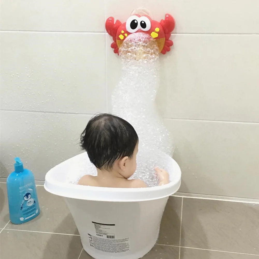 Red Plastic Crab Bubble Machine Baby Bath Toy Y143494