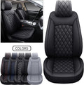 Black Faux Leather Full Set Seat Covers Z45095