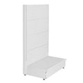 White Single Sided Gondola Display with Pegboard Back Q204