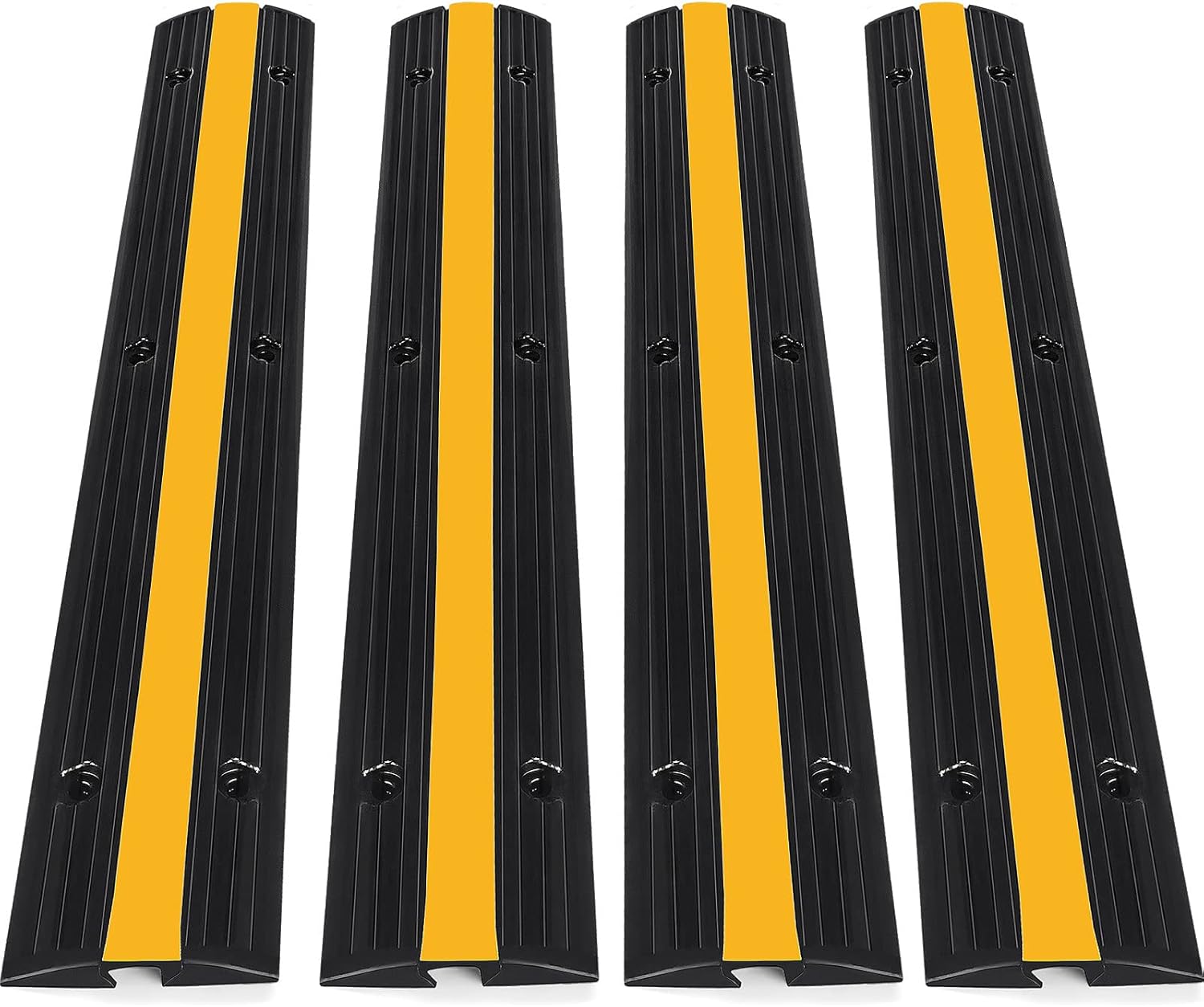 3 Pack Heavy Duty Rubber Cable Protector Ramp L2066