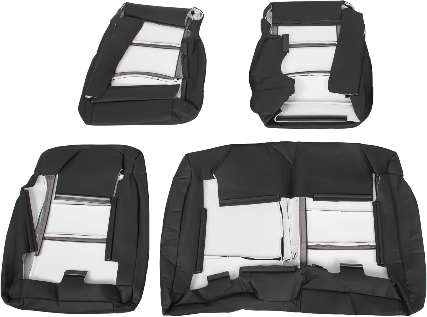 Black Leather Seat Covers N314