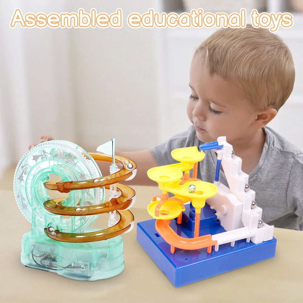 Transparent Track DIY Assembled Roller Coaster Toy O585