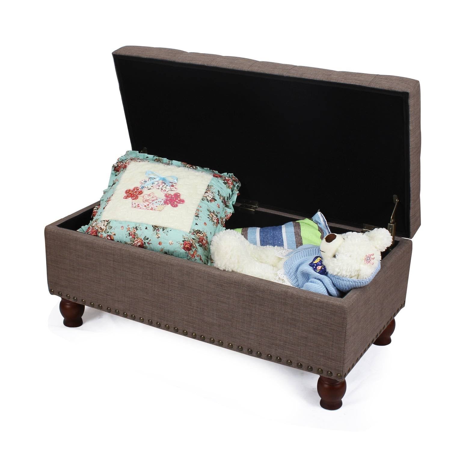 Lift Top Ottoman Storage Bench T1379