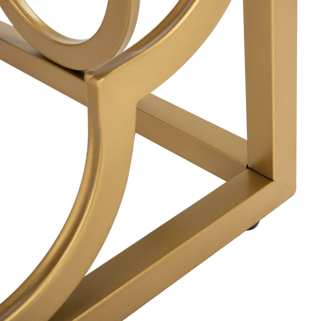 Creme Gold Square Ottoman F315