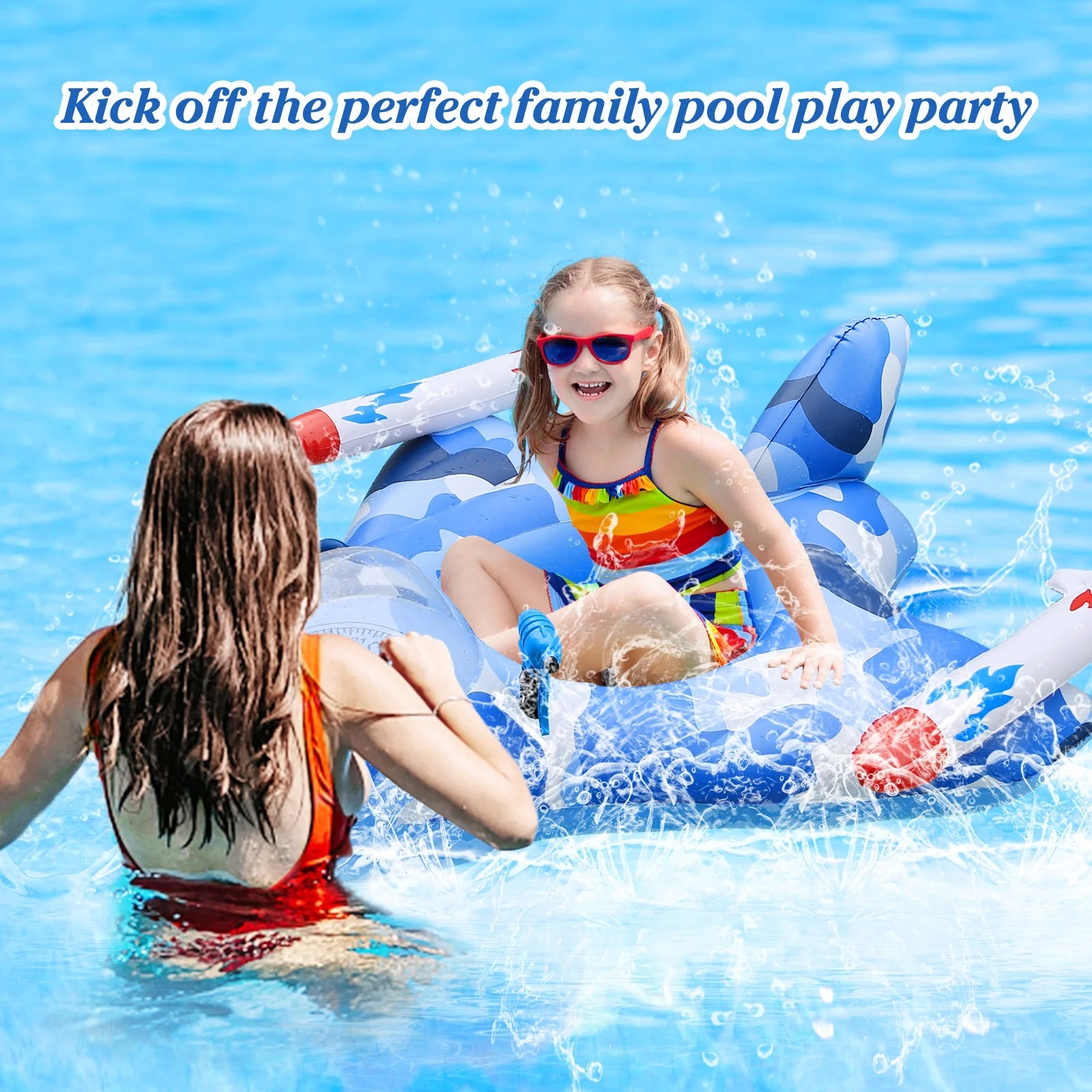 Inflatable Pool Float with Water Guns I42919