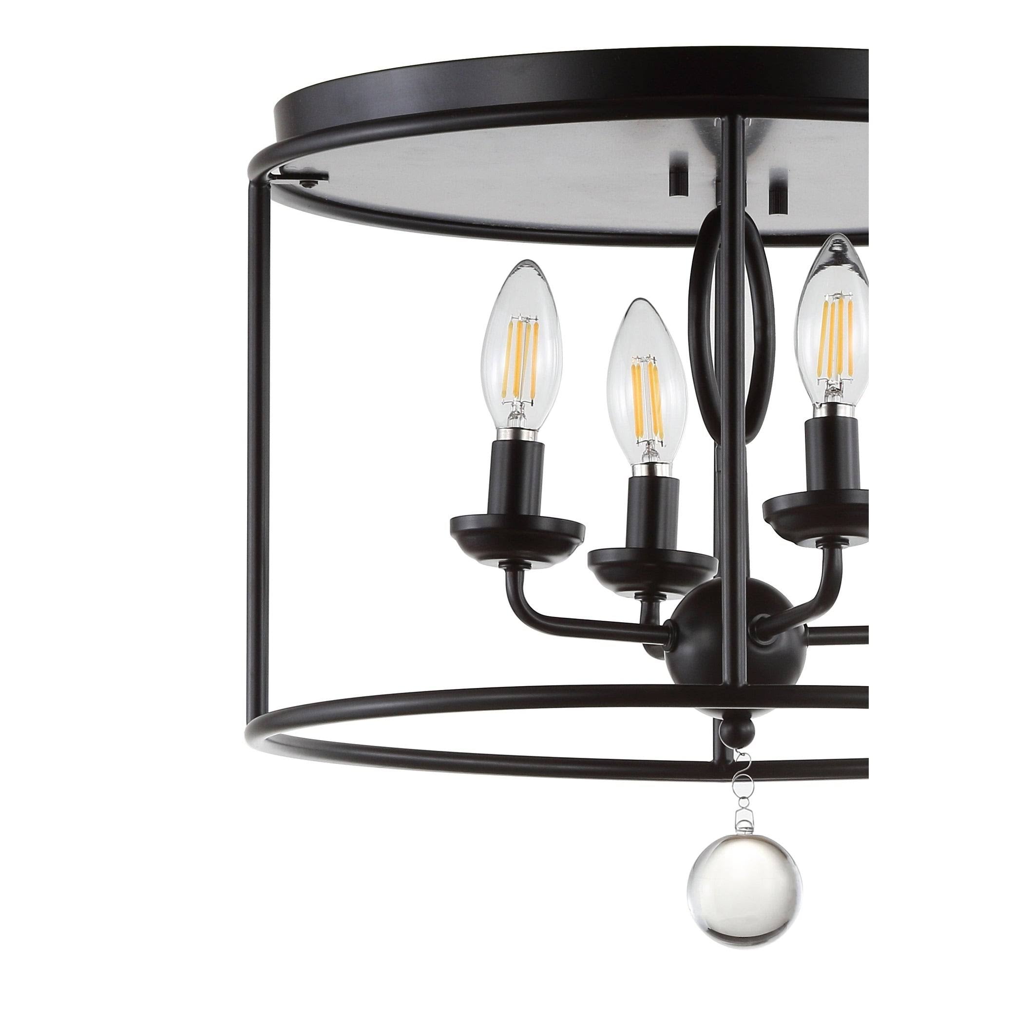 Oil Rubbed Bronze Metal LED Flush Mount A2886