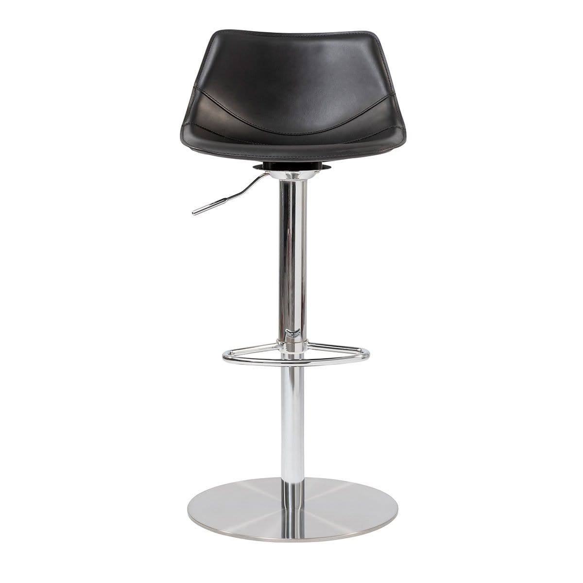 Black Adjustable Swivel Bar Stool U35148