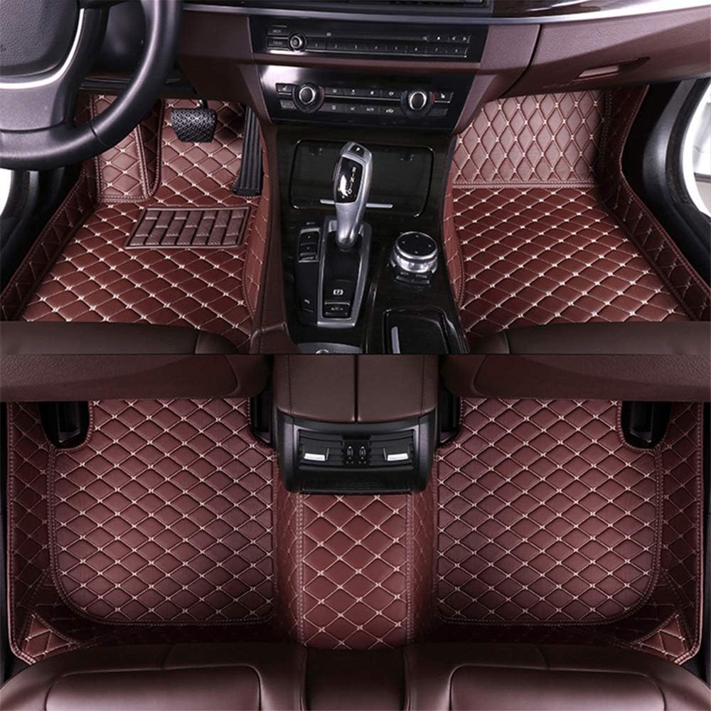 Black Full Surrounded XPE Leather Car Floor Mats O2175