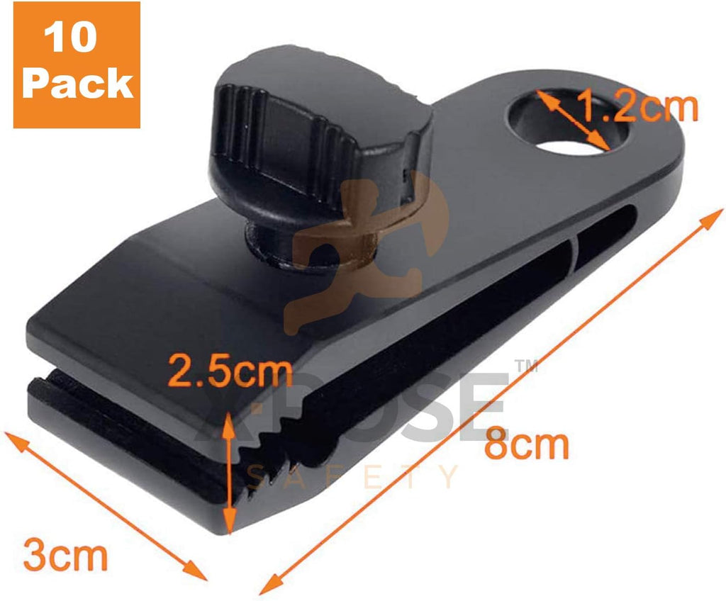 10 Pack Heavy Duty Reusable Tarp Clips W899