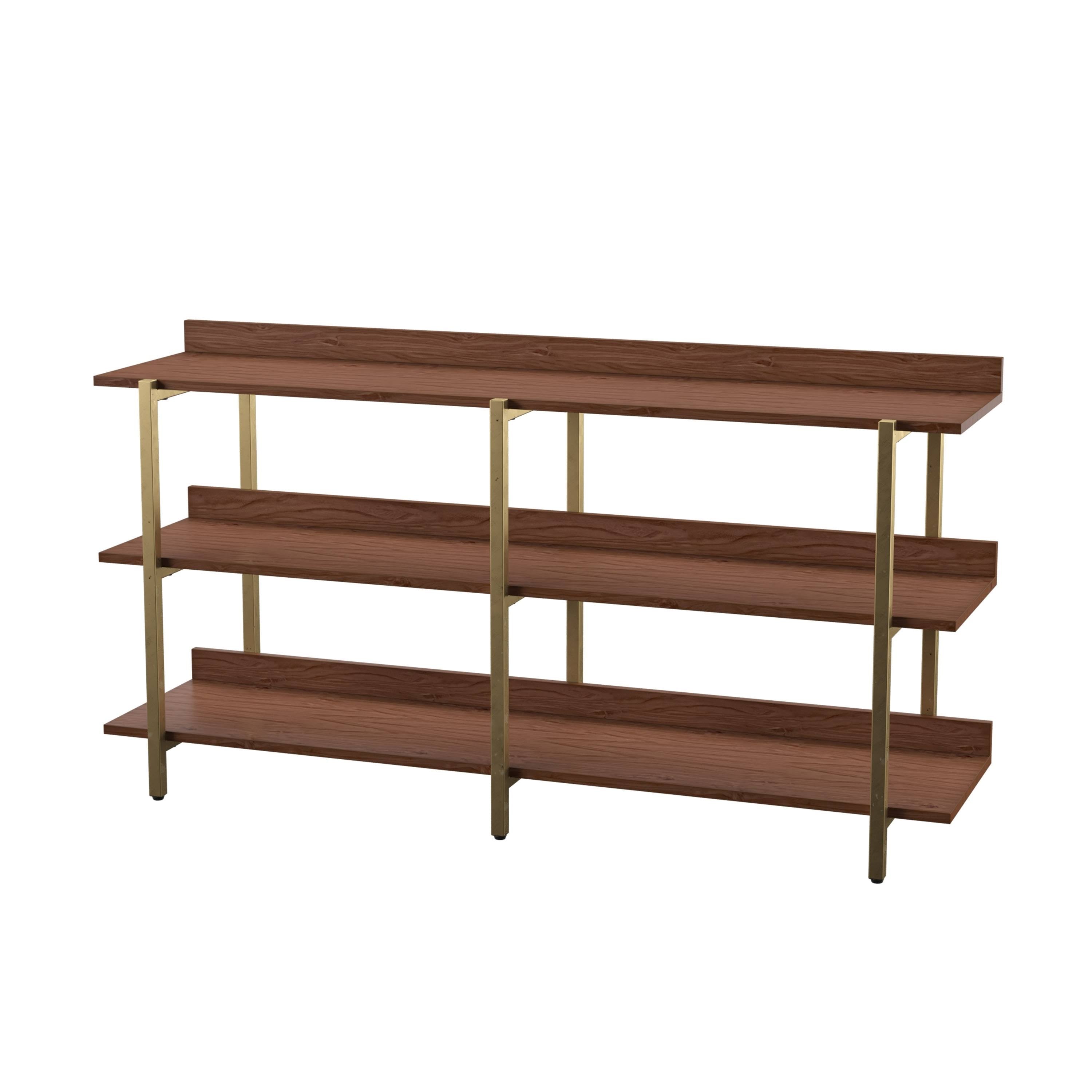 Gold Metal Wide Display Shelf K63457