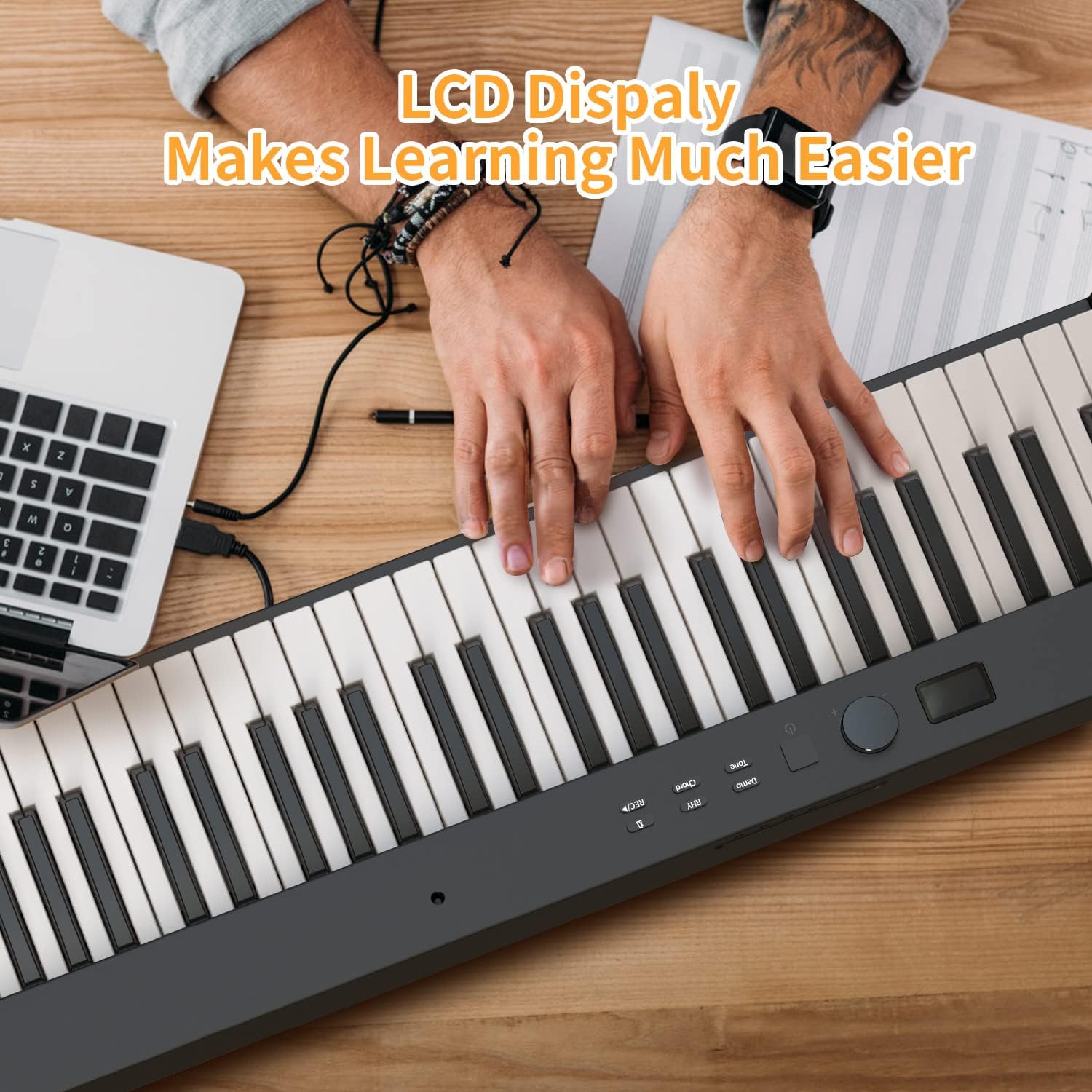 88 Keys Digital Piano with LCD Screen K418065
