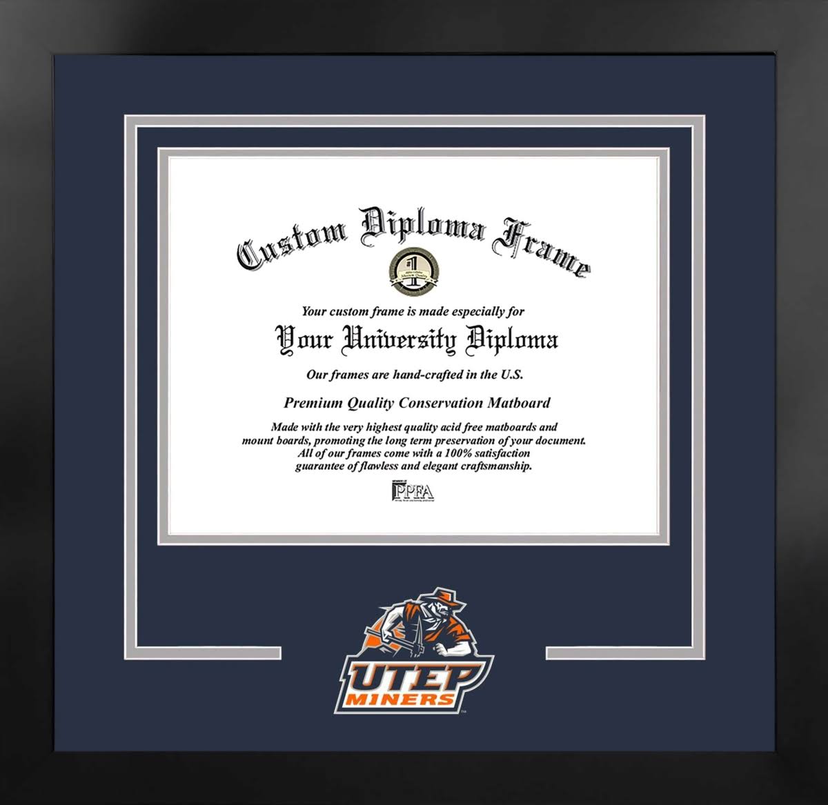 11 x 8.5 in. Black Frame Diploma P886373