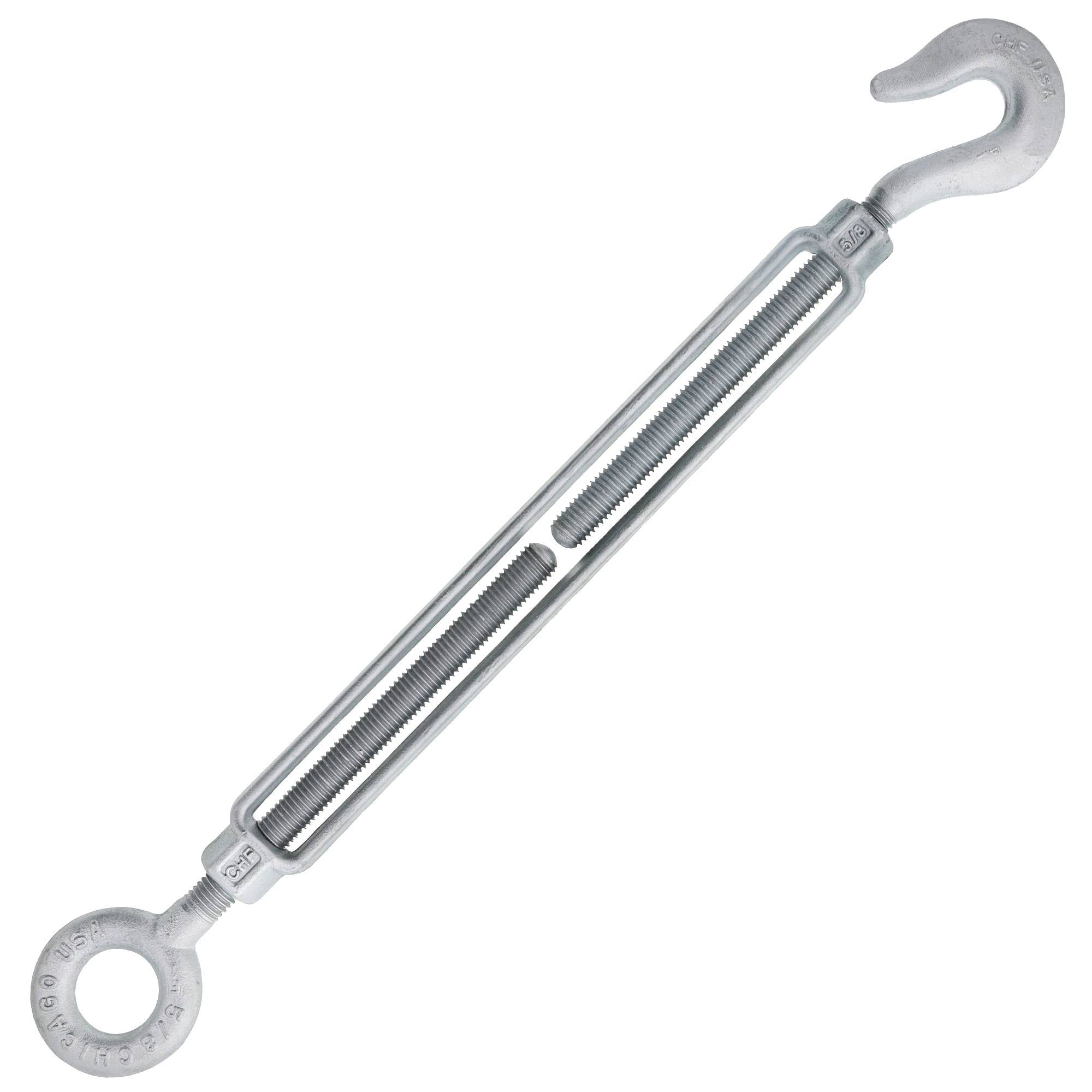 5/8 x 9 Hot Dip Galvanized Hook x Eye Turnbuckle E8945