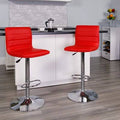 Red Swivel Adjustable Height Bar Stool G61220