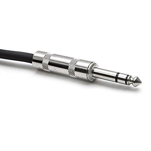 Pack of Six 25 Foot Red TRS Patch Cable Q1581