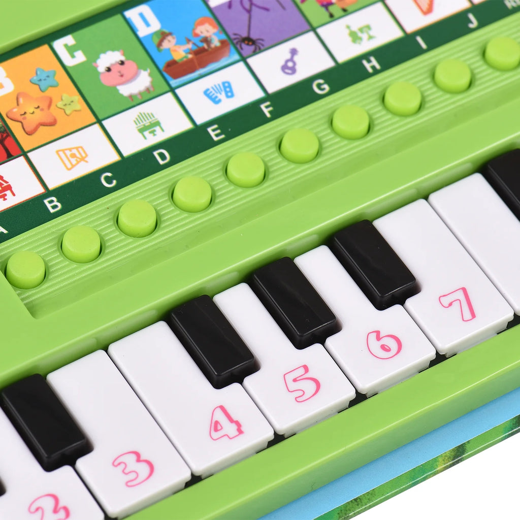 20-Key Electronic Piano Book with Built-In Keyboard L7582