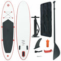 Inflatable Paddle Board Set with Oar, Fin, Hand Pump, Repair Kit and Carrying Bag L809